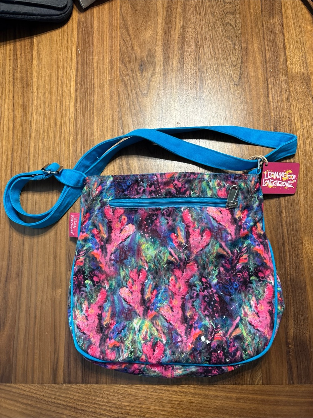 Loma Lovegrove Quilted Turtle Crossbody Bag - Lime & Multicolor - Picture 2 of 4